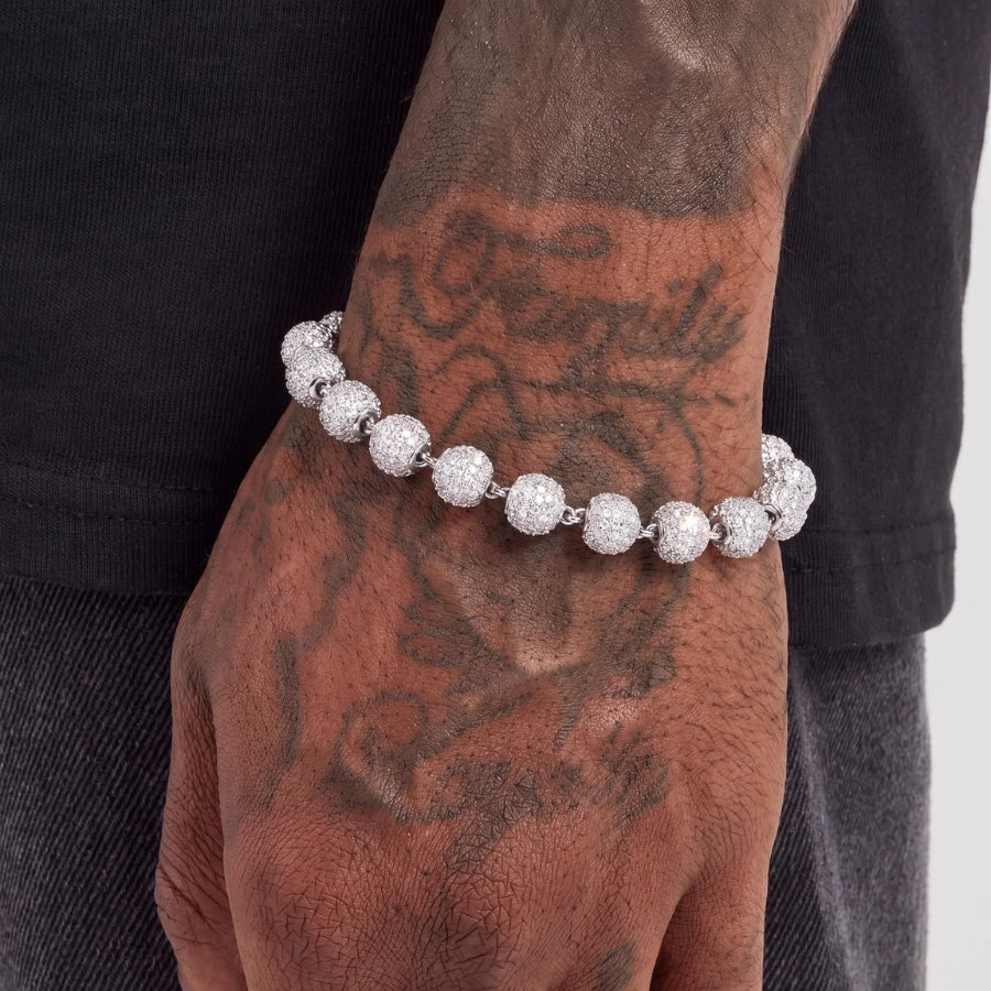 beaded bracelet men uk silver beads