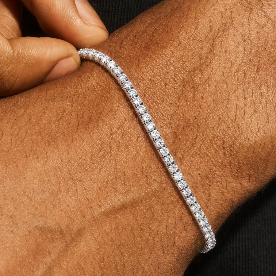 Thin Tennis Bracelet