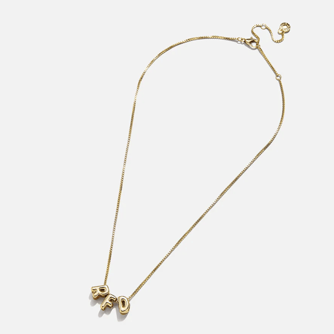 3D Bubble Name Necklace - View 3