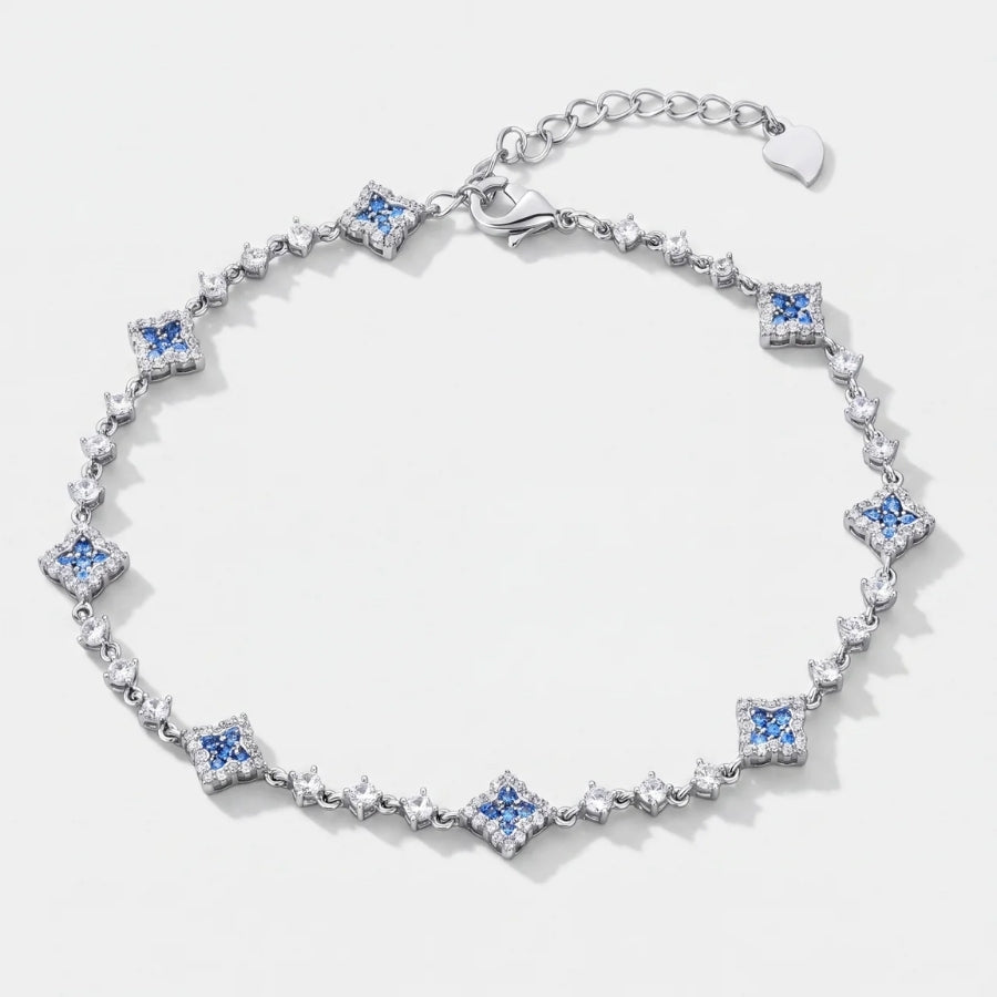 Azure Crest Tennis Bracelet