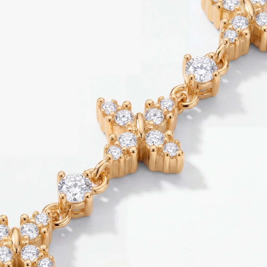 Celestial Flower Tennis Bracelet