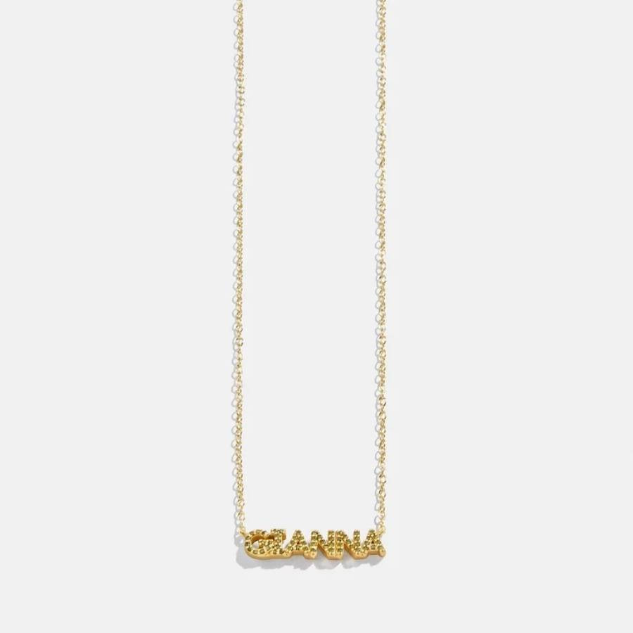 Colour Theory Birthstone Name Necklace#Birthstone_August - Peridot