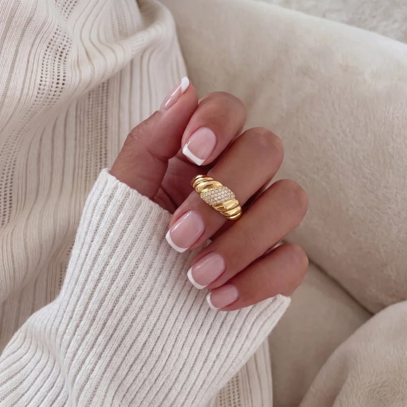 Croissant Ring - Serpentina Pavé | Monrich