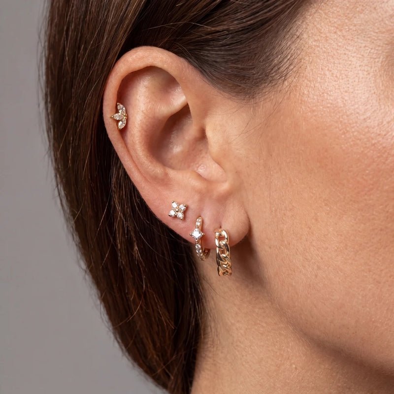 Diamond Stud Earrings - Clara Mini | Monrich