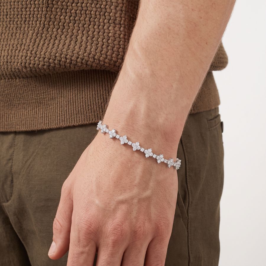 Frostbite Cluster Tennis Bracelet