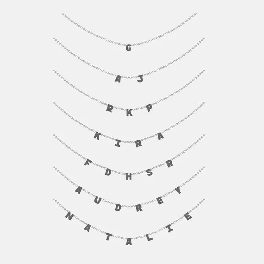 Hang Tight Pavé Initial Necklace