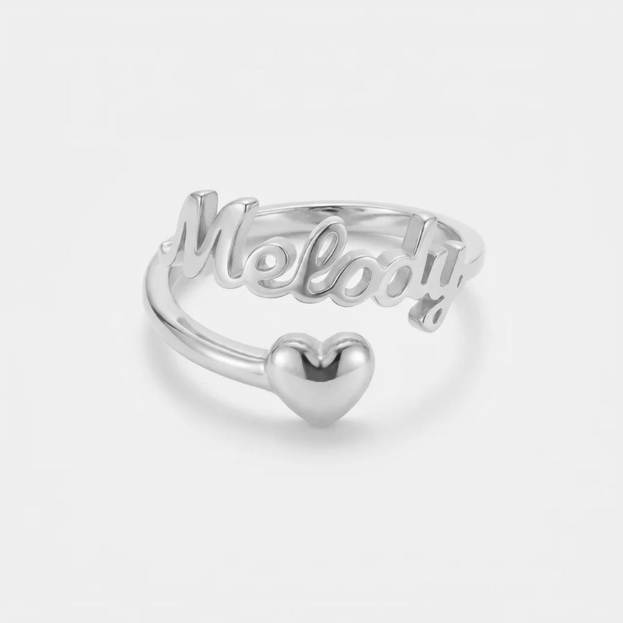 Heart Custom Ring close-up view