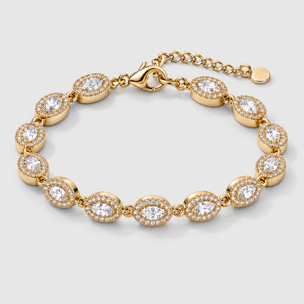 Aurelia Oval Tennis Bracelet