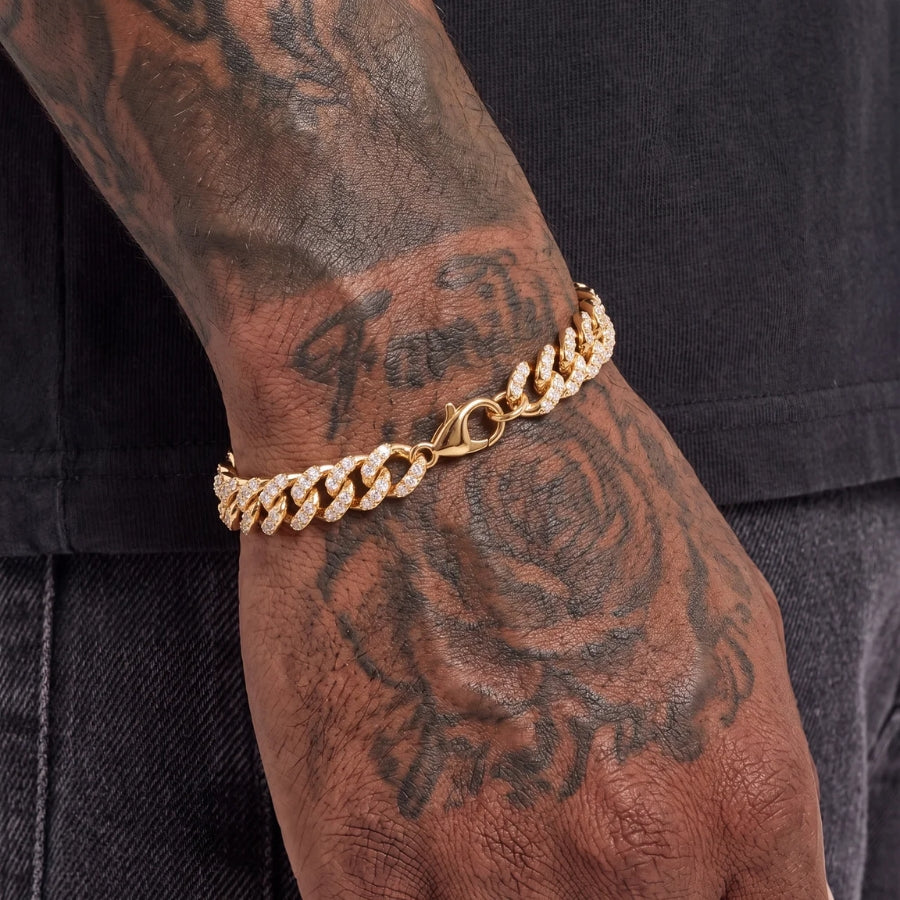Iced Cuban Bracelet - Gold