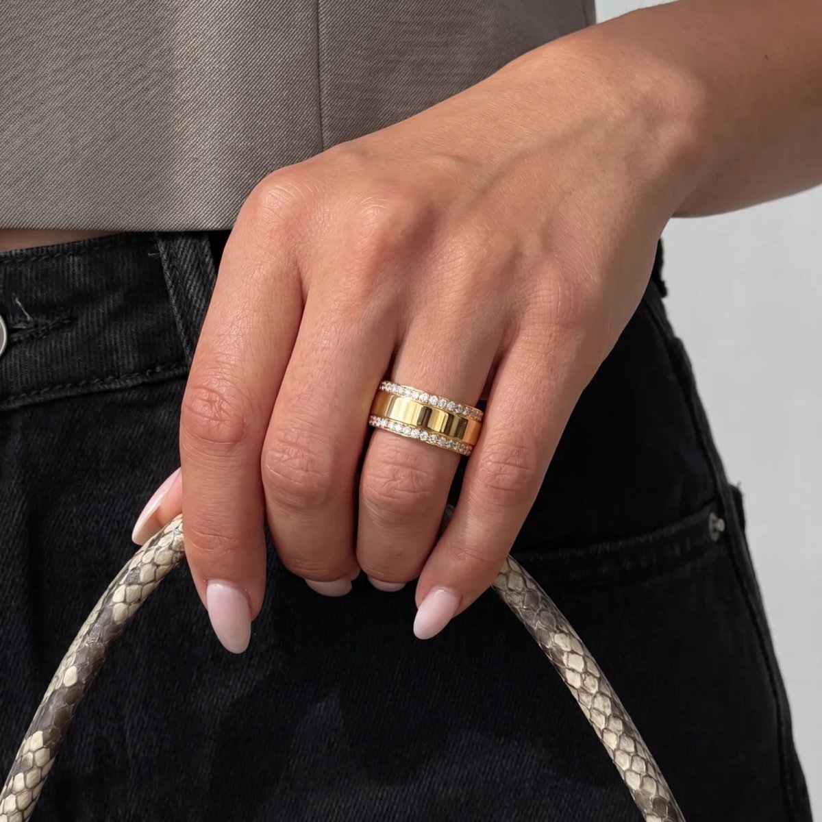 Personalised Name Ring - Double Band | Monrich