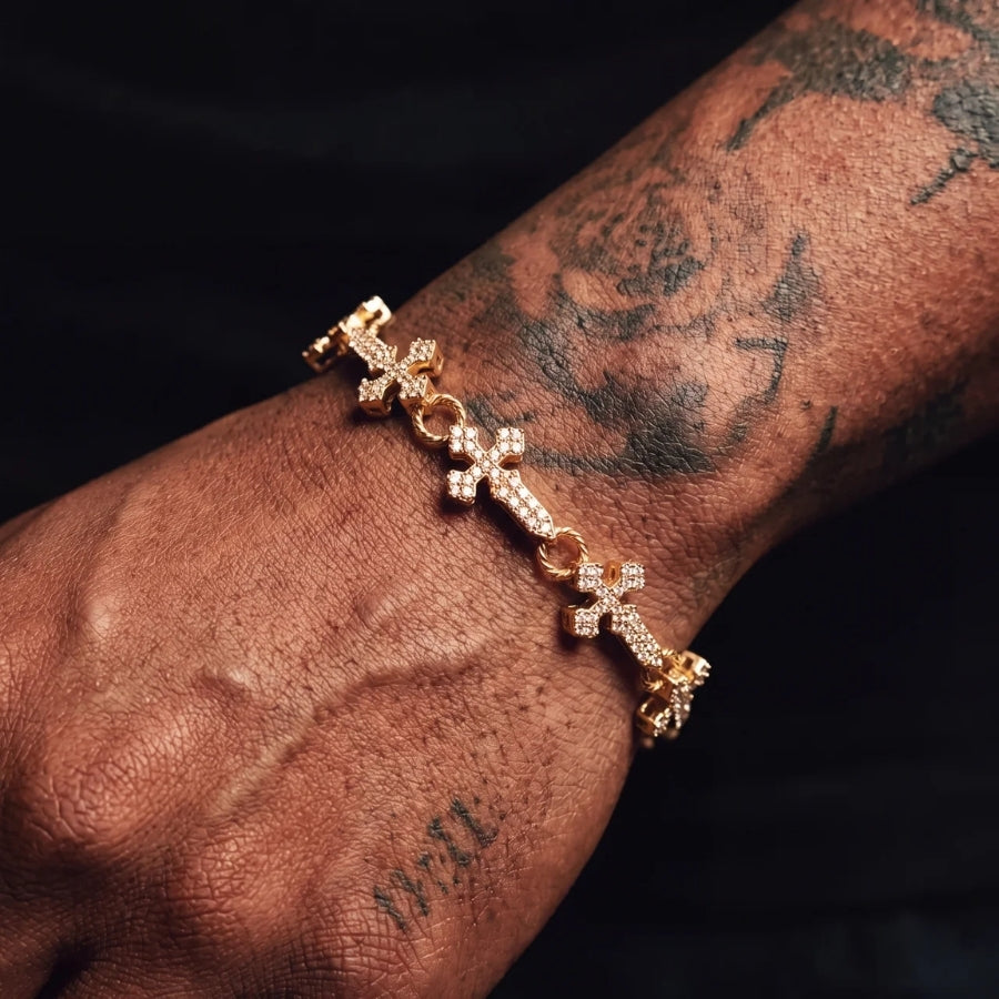 Sanctus Cross Link Bracelet
