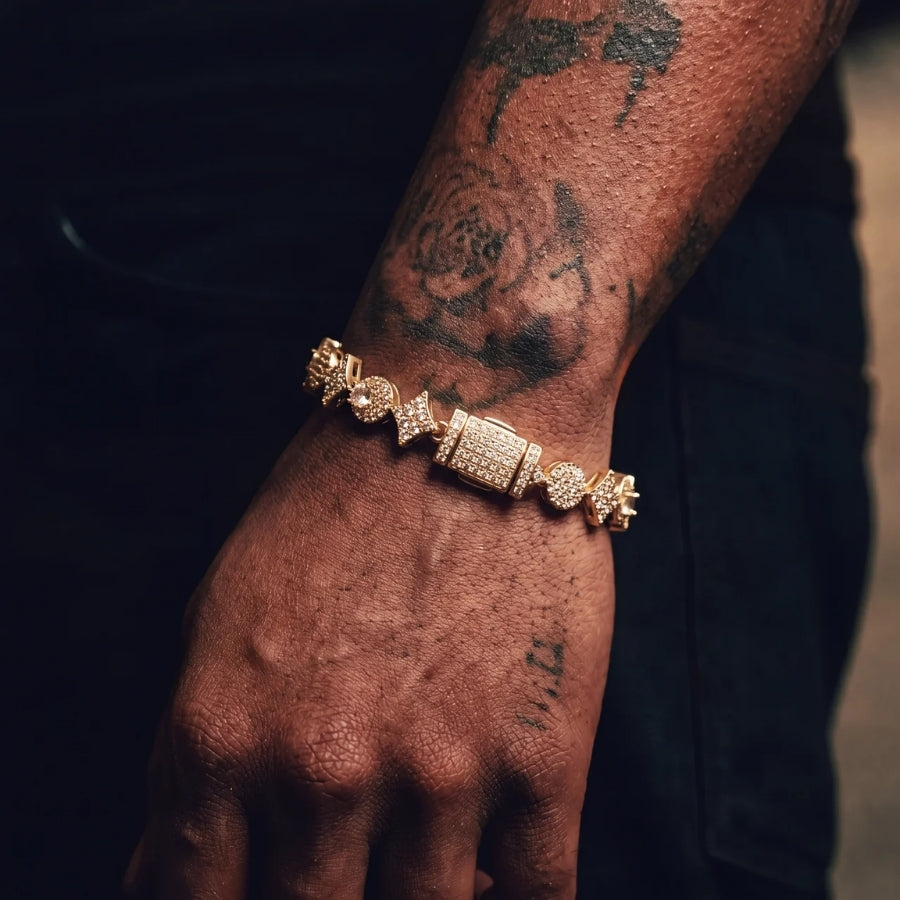 Sovereign Motif Tennis Bracelet