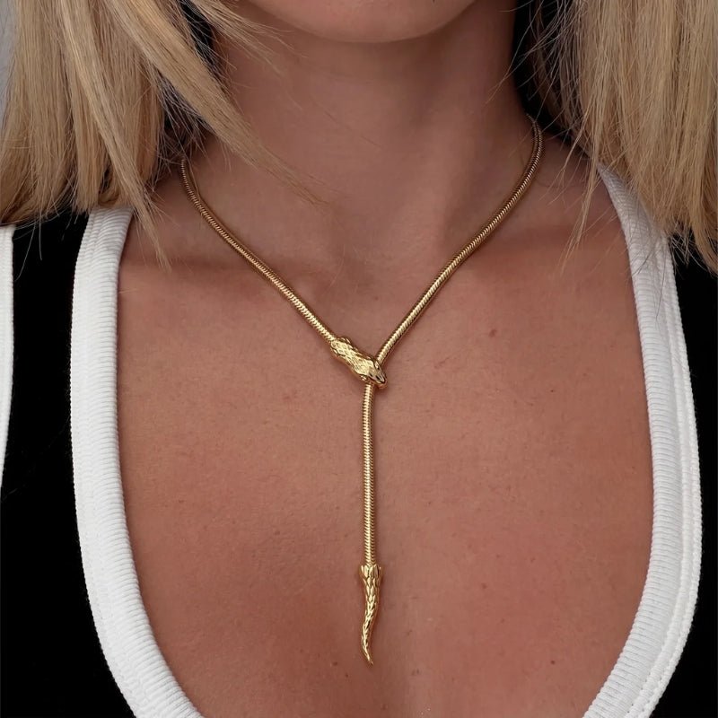 The Snake Smooth Necklace | Monrich