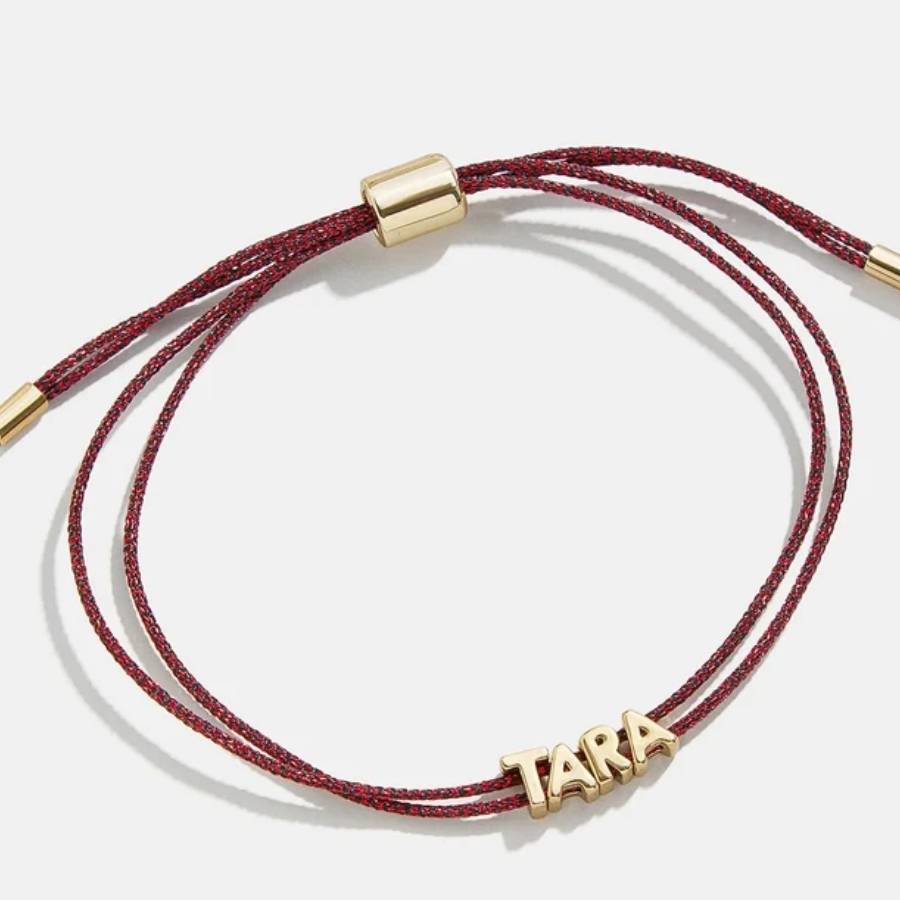 Tie One On Custom Cord Bracelet#Cord Colour_Burgundy