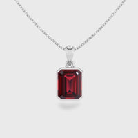 Ruby Pendant Necklace