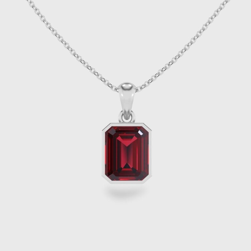 Ruby Pendant Necklace