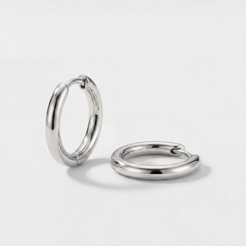 Round Hoop Earrings