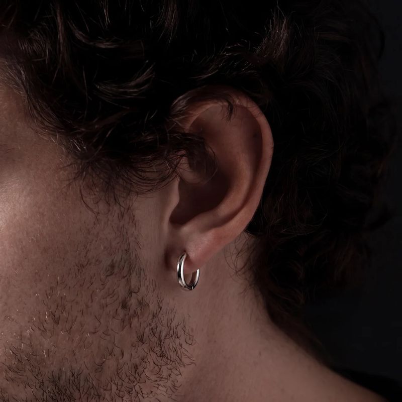 Round Hoop Earrings