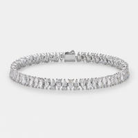 White Drop Tennis Bracelet