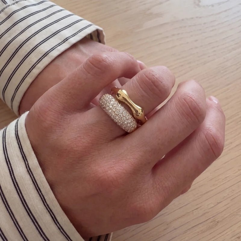 Cocktail Ring - Full Pavé Dome CZ | Monrich