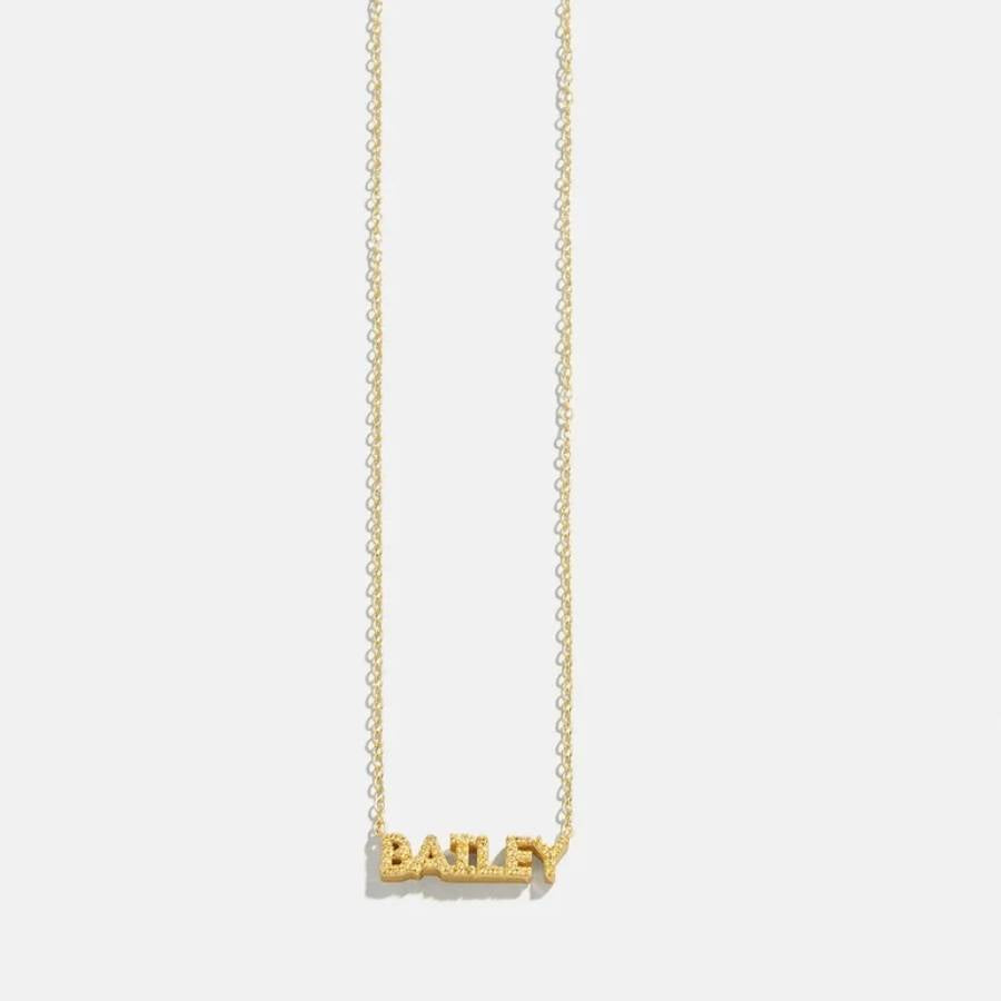 Colour Theory Birthstone Name Necklace#Birthstone_November - Topaz