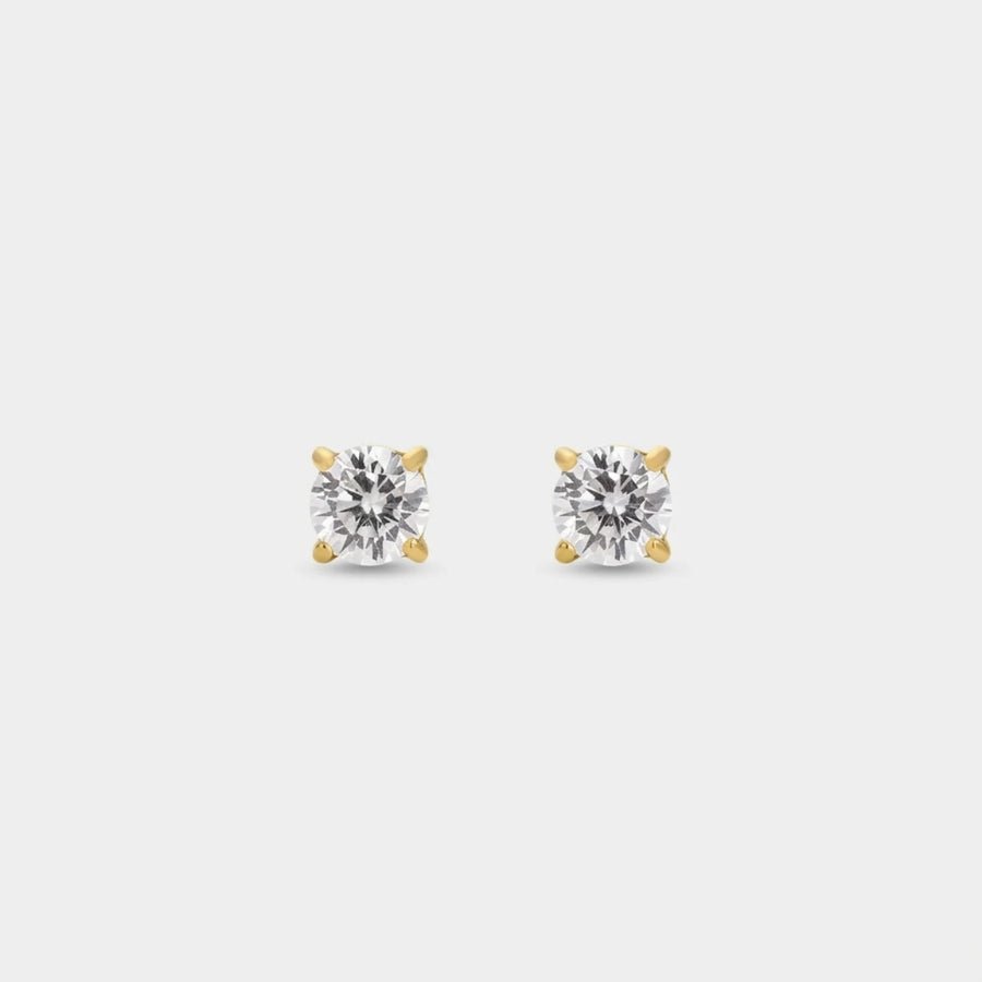 Mini Tennis Studs in 18K gold