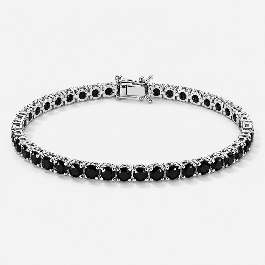 Onyx Veil Tennis Bracelet
