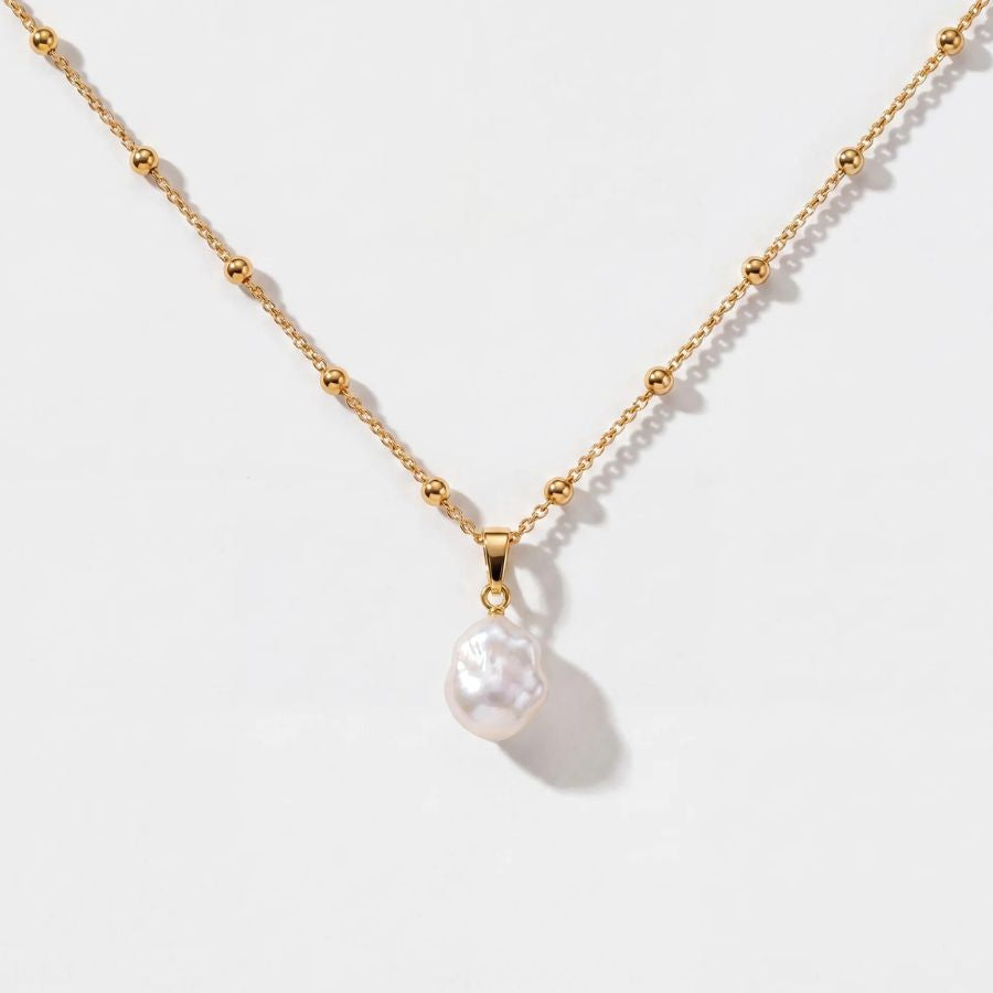 Baroque Pearl Pendant - Gold | Monrich