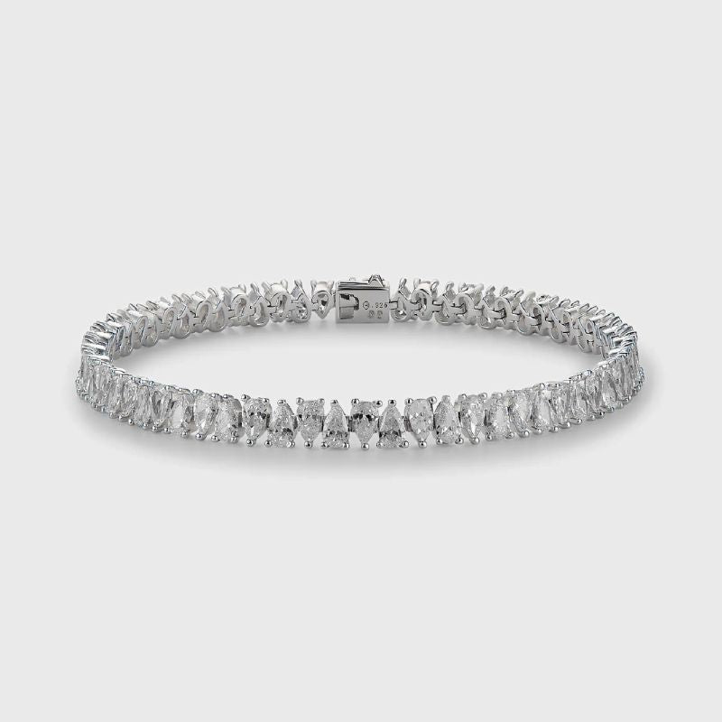 White Drop Tennis Bracelet