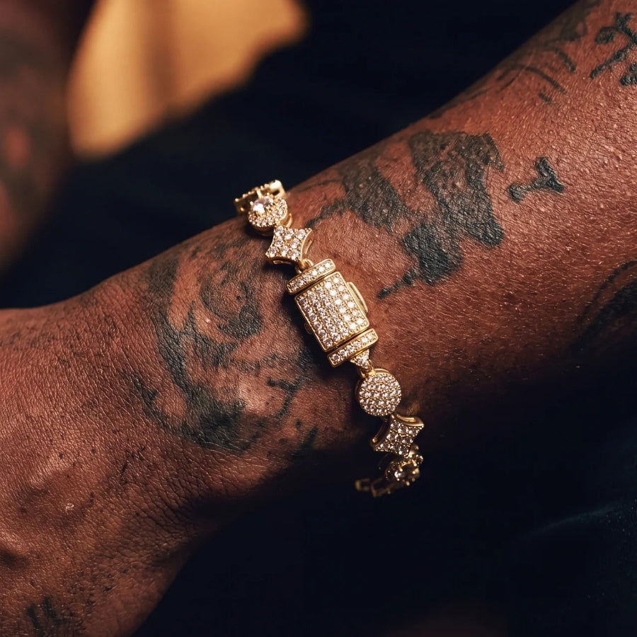 Sovereign Motif Tennis Bracelet