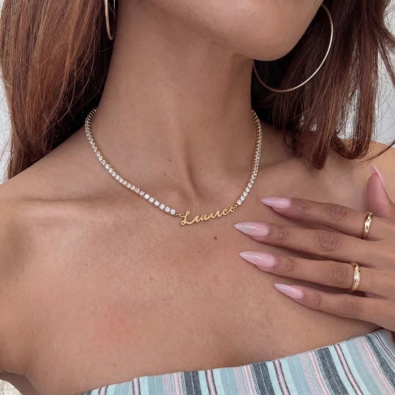 Tennis Name Necklace | Monrich