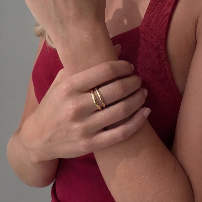 Wave Ring Set - Gemini Stackable | Monrich